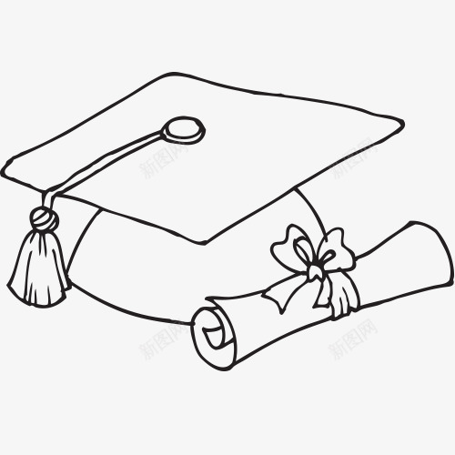 学习课桌学习课本书png免抠素材_新图网 https://ixintu.com 书包 学习 学习素材 笔 线条画效果 课本 课桌