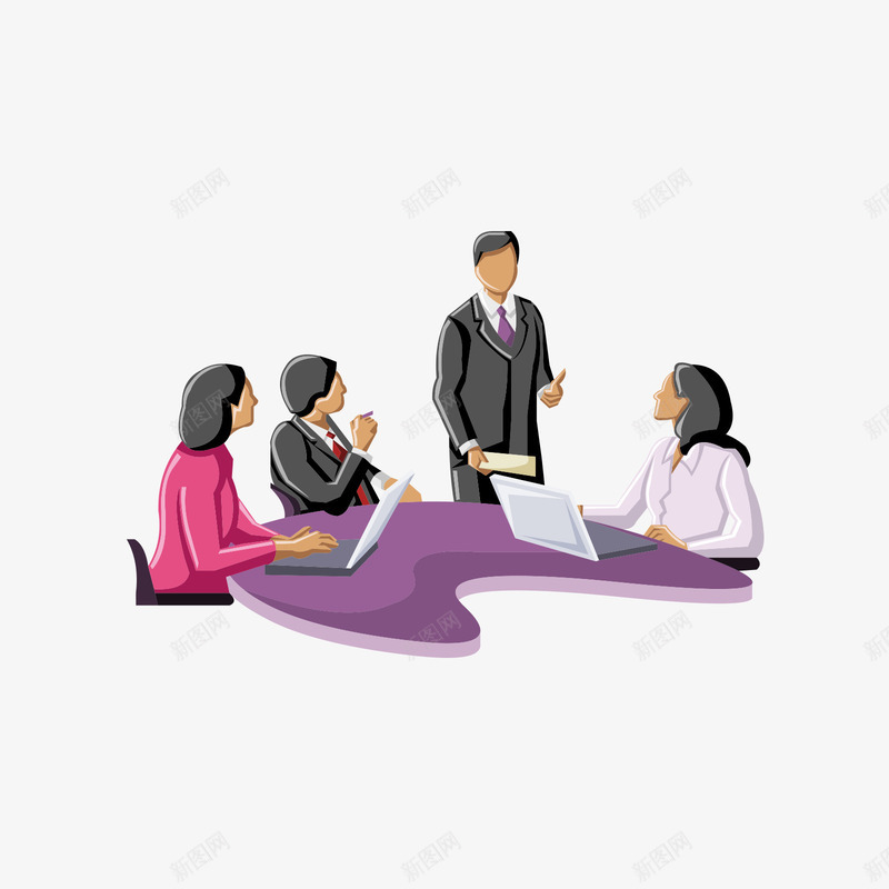开会讨论的场景png免抠素材_新图网 https://ixintu.com 场景 工作 开会讨论