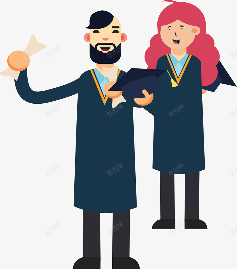 一起毕业的同学们png免抠素材_新图网 https://ixintu.com 一起毕业 同学 毕业 毕业典礼 毕业季 矢量png
