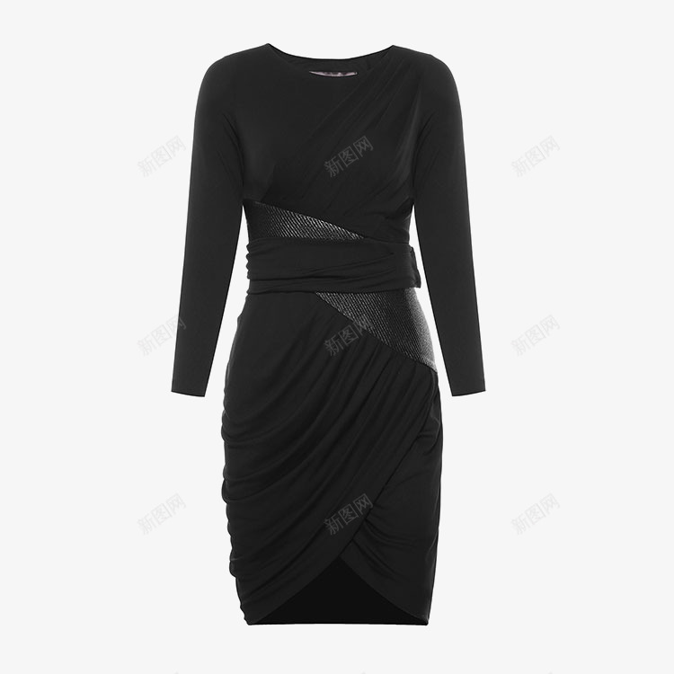 黑色女士连衣裙中长裙png免抠素材_新图网 https://ixintu.com MaxMara 中长裙 女士裙子 连衣裙 麦丝玛拉 黑色