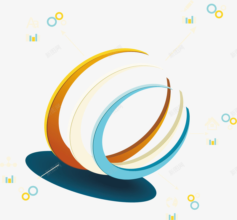 信息图形和图表的元素素图标png_新图网 https://ixintu.com 世界地图 信息图形 动感 图标 圆饼图 地球 数据 柱状图 设计元素