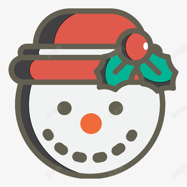 圣诞节雪人头像png免抠素材_新图网 https://ixintu.com 卡通圣诞节图片 可爱圣诞节免费png素材 扁平化圣诞素材 雪人圣诞素材