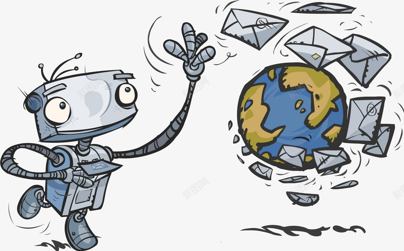 投信的外星人png免抠素材_新图网 https://ixintu.com 信封 信息 地球 外星人