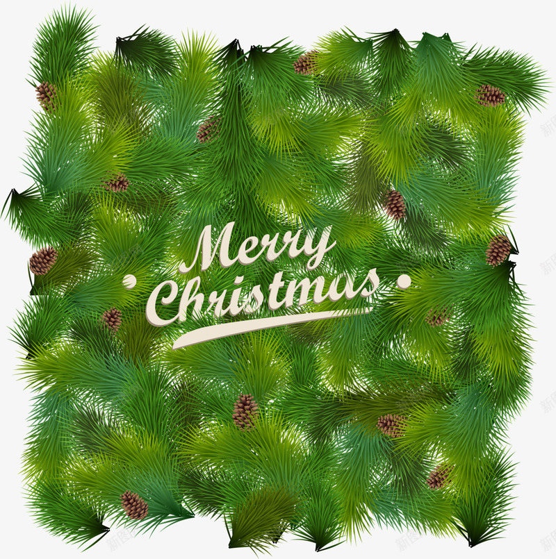 圣诞节松叶方框背景png免抠素材_新图网 https://ixintu.com christmas merry 圣诞快乐 圣诞节松叶 方框 方框背景 松叶方框