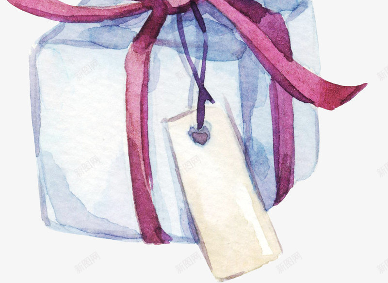 卡通手绘花朵与礼盒png免抠素材_新图网 https://ixintu.com 创意 动漫动画 卡通手绘 水彩花朵 简约 美丽的礼盒