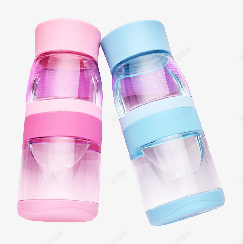 马卡龙色水壶png免抠素材_新图网 https://ixintu.com 多色杯子 大容量水杯 女生可爱水杯 透明塑料杯 马卡龙色水杯 高品质水杯