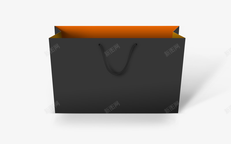 手提纸袋png免抠素材_新图网 https://ixintu.com 手提袋 环保袋 纸质 购物袋 黑色