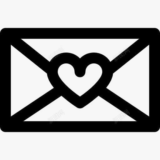 情人节的信图标png_新图网 https://ixintu.com 信封 爱的心 短信 邮件
