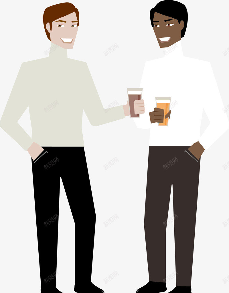 喝酒的男人png免抠素材_新图网 https://ixintu.com 卡通 啤酒 喝酒 新青年 青年
