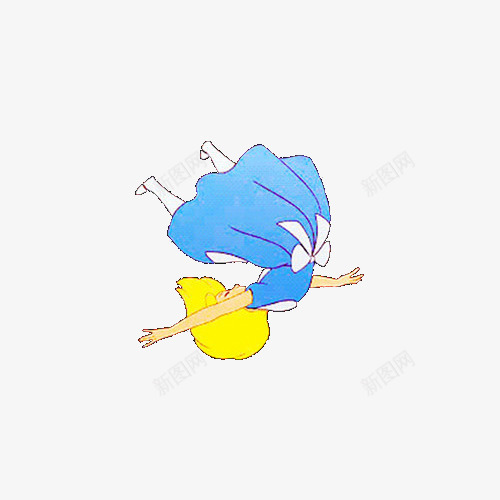 下坠的女孩png免抠素材_新图网 https://ixintu.com 半空 卡通 坠落 女孩 手绘 漂浮 裙子