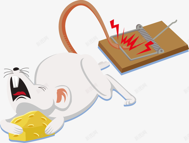 老鼠中套png免抠素材_新图网 https://ixintu.com 中套 圈套 套住 套索 故意下套 诬陷陷阱