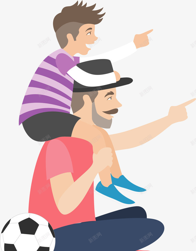卡通父亲节父爱如山矢量图ai免抠素材_新图网 https://ixintu.com 亲情 卡通 慈爱 父亲 父亲节 父爱如山 男人 男性 节日 设计 矢量图