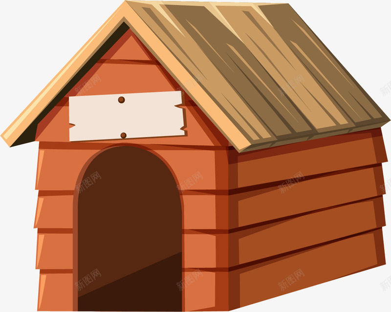 卡通狗屋装饰贴纸png免抠素材_新图网 https://ixintu.com 卡通狗屋 可爱 狗屋 狗屋插画 装饰墙纸 贴纸设计