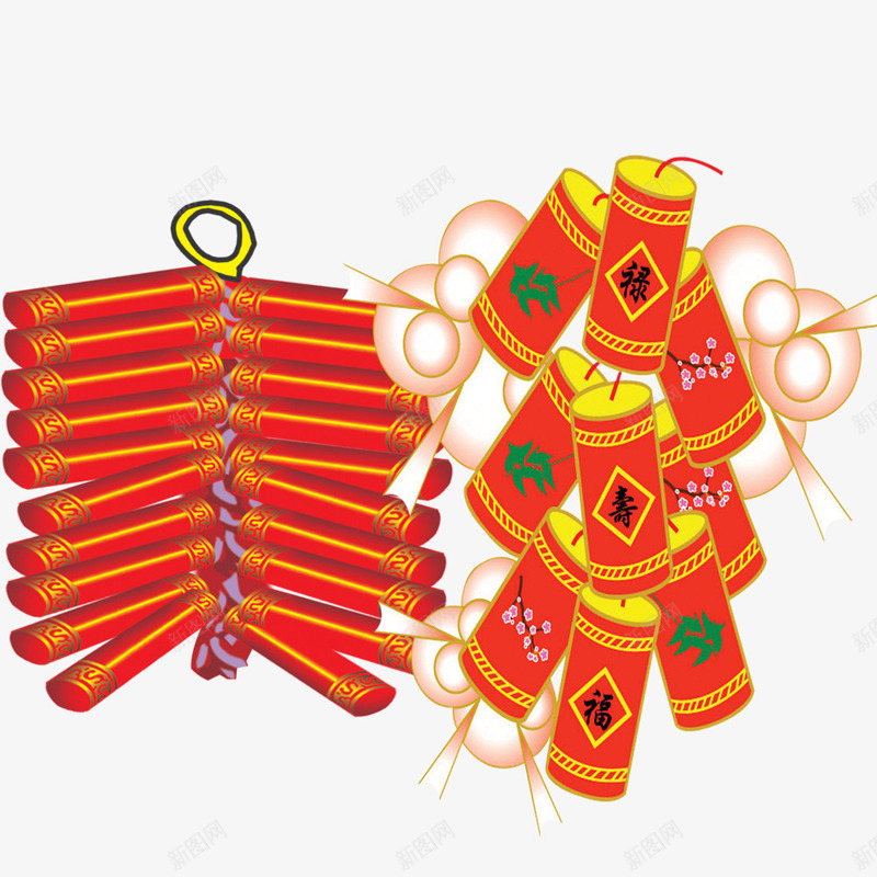 红色的爆竹png免抠素材_新图网 https://ixintu.com 中国春节 中国风 新年素材 新春灯笼 春节元素 春节素材 活动优惠 炮竹 烟花爆竹 矢量素材 素材 节庆 鞭炮