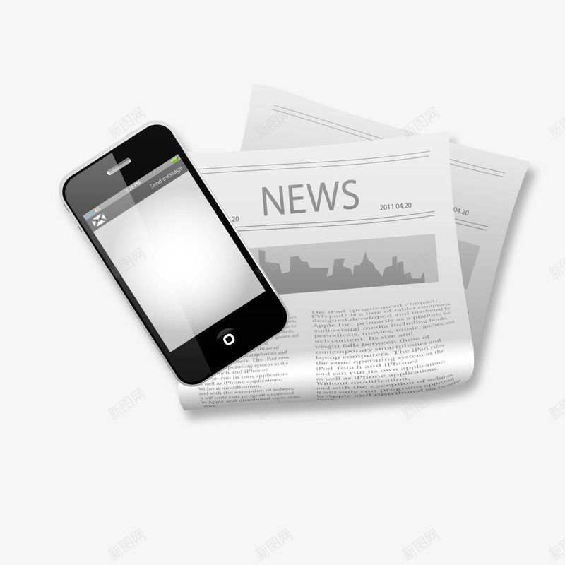 黑色现代数码产品psd免抠素材_新图网 https://ixintu.com iphone phone 手机 报纸 智能手机 机模 模型 模型产品图 电话 移动 苹果