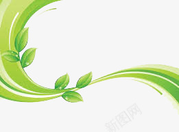 漂浮彩带png免抠素材_新图网 https://ixintu.com 绿叶点缀 绿色世界 节能环保背景