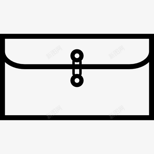 具有字符串关闭的信封图标png_新图网 https://ixintu.com 信封 工具和用具