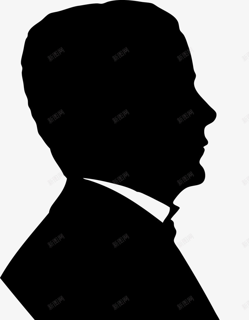 商业男人头部剪影图图标png_新图网 https://ixintu.com 五官 人 卡通 口鼻 商业 头 头部 头部剪影 角色 身体 轮廓 面孔剪影
