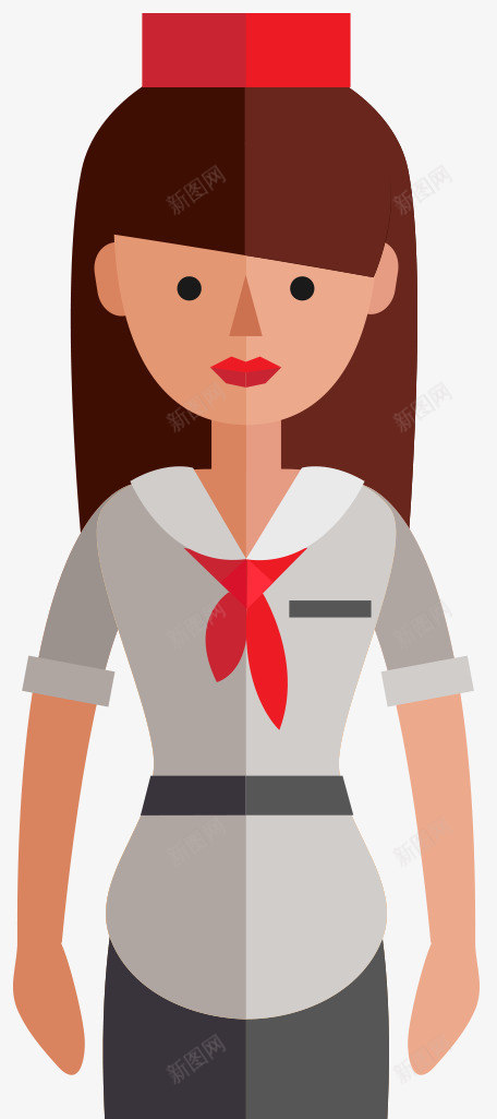 扁平化护士png免抠素材_新图网 https://ixintu.com 医生 女士 女子 平面人 扁平化 护士 服务员 职业人物 运动员