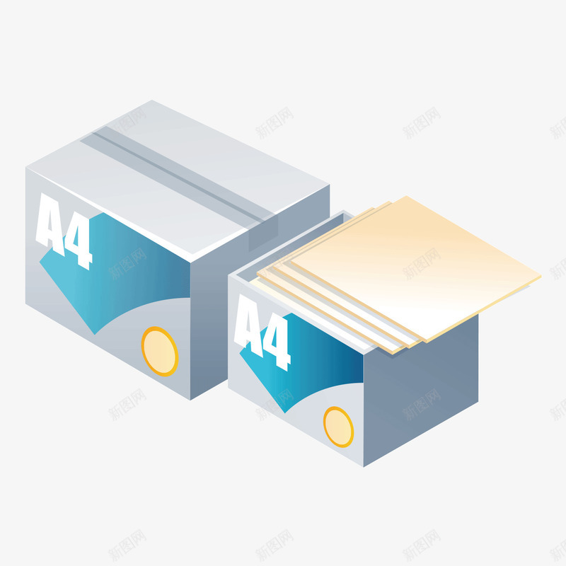 A4纸png免抠素材_新图网 https://ixintu.com 文件 文具 素材 纸张 蓝色