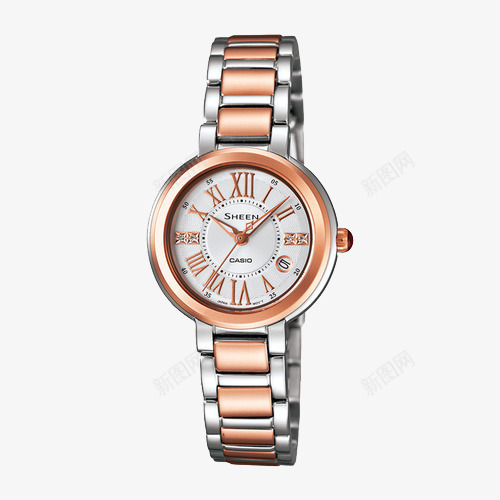 CASIO卡西欧手表时尚商务钢带女表png免抠素材_新图网 https://ixintu.com CASIO 产品实物 商务钢带女表 女士手表 手表