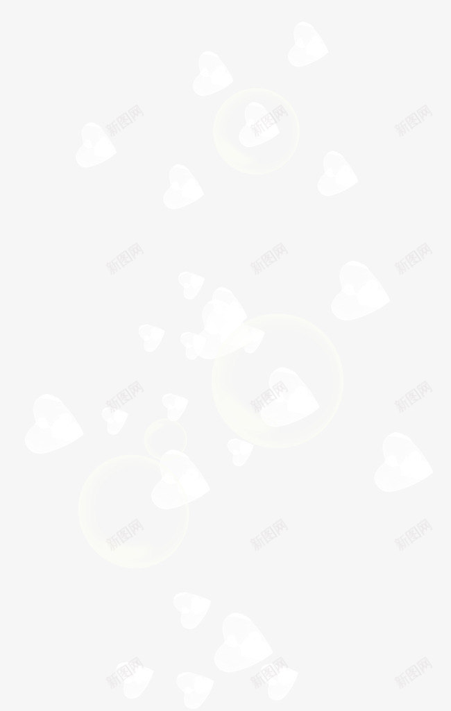 心形png免抠素材_新图网 https://ixintu.com 心形 气泡 水泡 漂浮物 透明