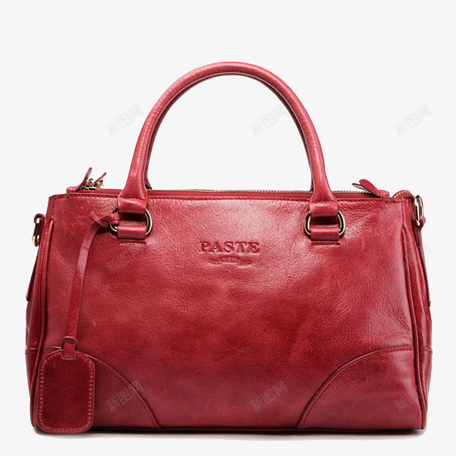 油蜡皮包png免抠素材_新图网 https://ixintu.com 上班 女士 红色 逛街