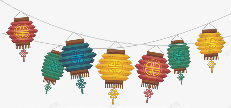 彩色的灯笼海报边框png免抠素材_新图网 https://ixintu.com 2018年 元宵 元宵节 春节 正月十五 海报装饰 海报边框 狗年 猜灯谜 节日海报 闹元宵