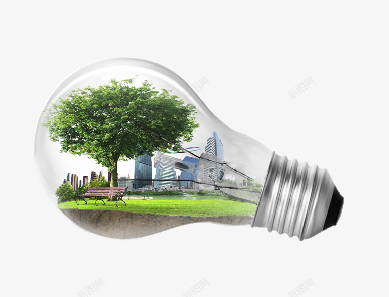 灯泡中的房子png免抠素材_新图网 https://ixintu.com png图片 免费png元素 创意 大树 建筑 草坪 装饰 装饰素材 高清免费png