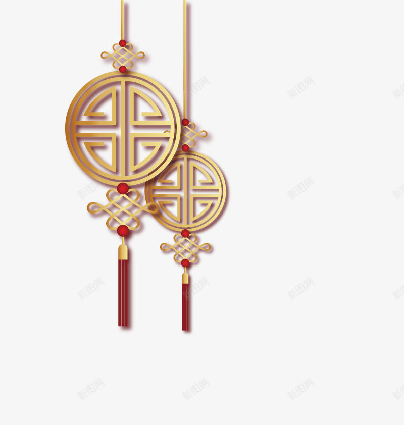 中式玉佩png免抠素材_新图网 https://ixintu.com 中国结 新年 春节 高清