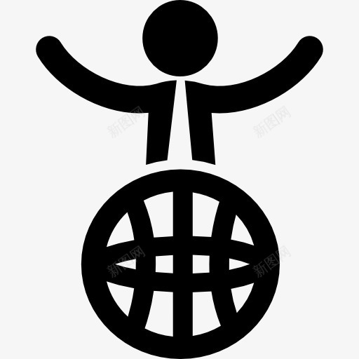 国际商务图标png_新图网 https://ixintu.com 世界 业务 业务人 人 国际 网格 象征
