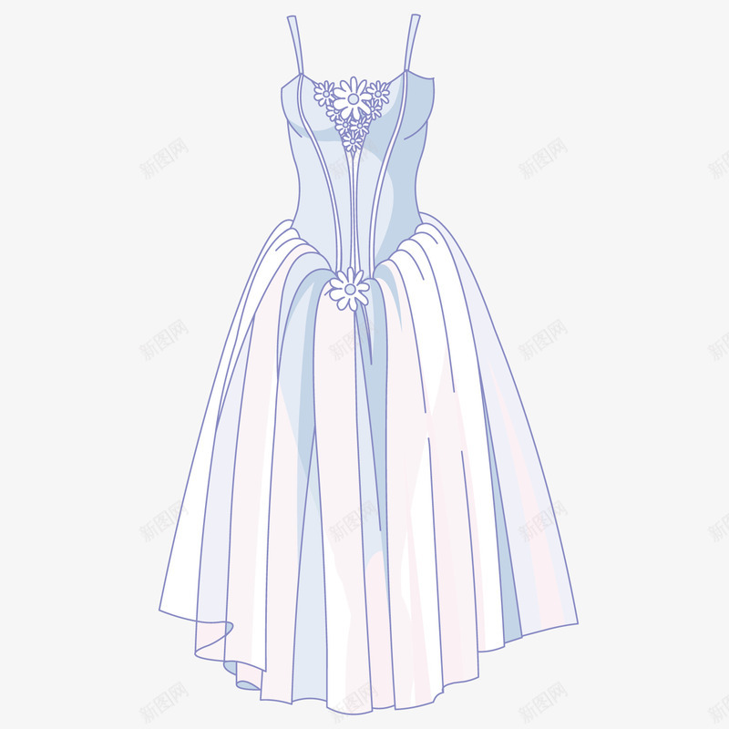 精美连衣裙矢量图ai免抠素材_新图网 https://ixintu.com 女装 精美 连衣裙 矢量图