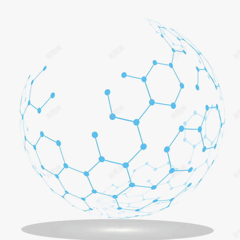 蓝色网格的球形矢量图eps免抠素材_新图网 https://ixintu.com 球形 球形png 球形矢量图 蓝色 蓝色的球 矢量图