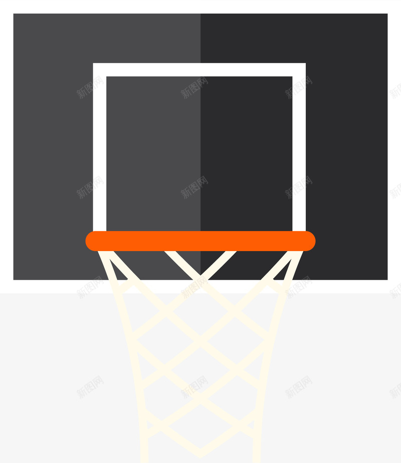 卡通篮球框png免抠素材_新图网 https://ixintu.com 体育运动 球类运动 篮板 篮框 篮球 篮球框 篮球筐 运动