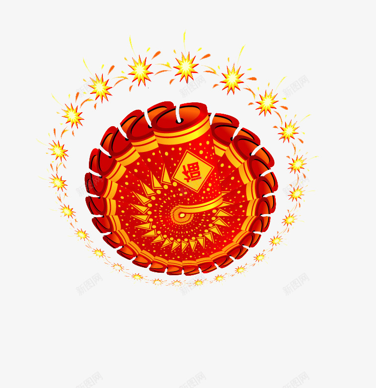 围成一圈的鞭炮png免抠素材_新图网 https://ixintu.com 围成一圈 新年 新春 春节 鞭炮 高清免扣