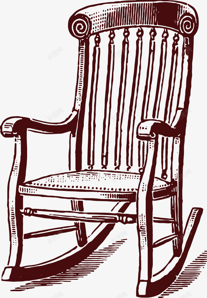 素描明清朝代椅子矢量图ai免抠素材_新图网 https://ixintu.com 复古 手绘 明清 椅子 灰褐色 矢量图