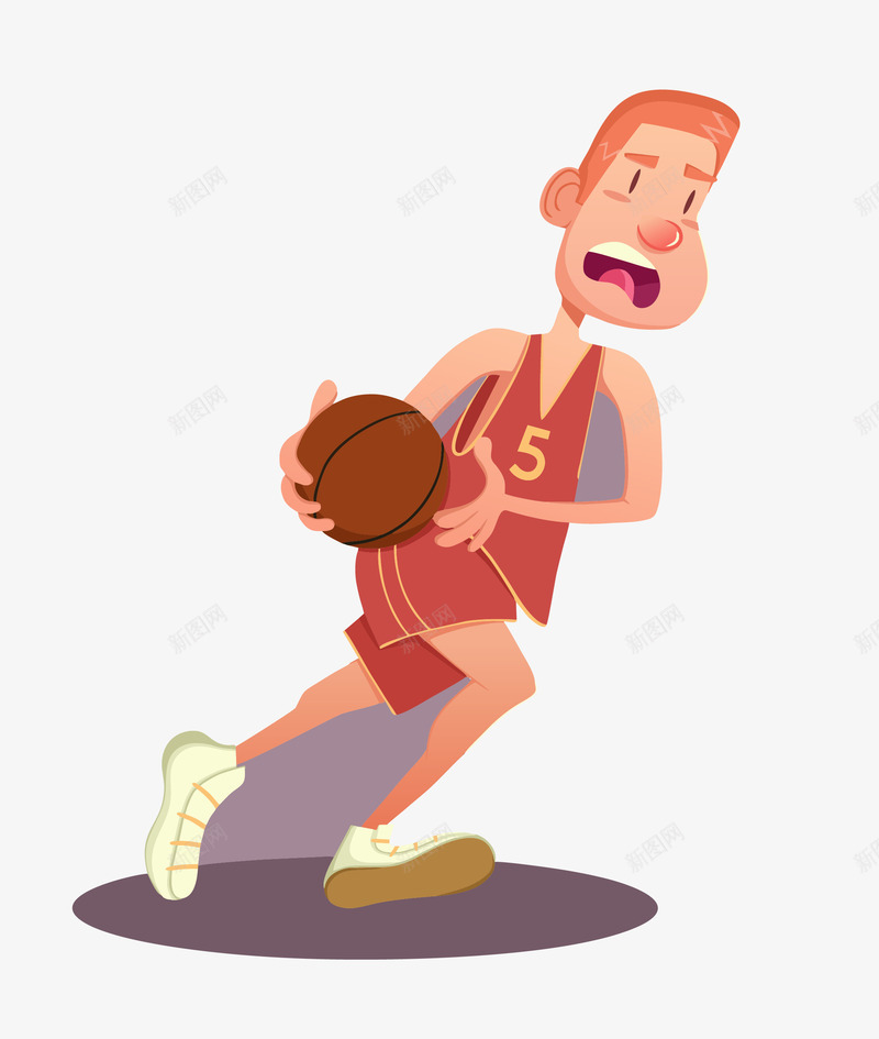 卡通篮球运动员矢量图eps免抠素材_新图网 https://ixintu.com 卡通篮球运动员 打篮球素材 矢量篮球运动员 篮球运动员素材 矢量图