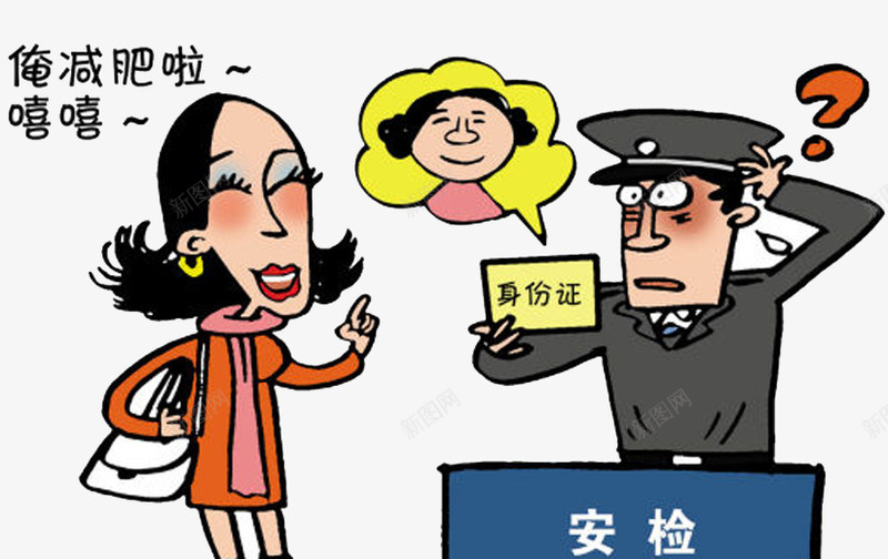 机场安检工作人员的一天png免抠素材_新图网 https://ixintu.com 一天 安检 工作人员 机场