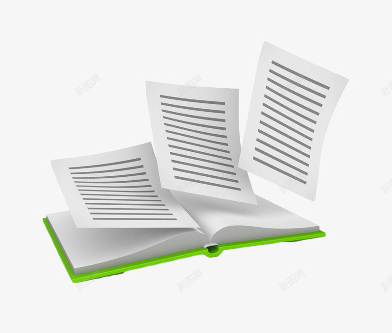 手绘翻开的手png免抠素材_新图网 https://ixintu.com 书 书本 手绘 打开 漂浮 纸张 翻书效果 翻开