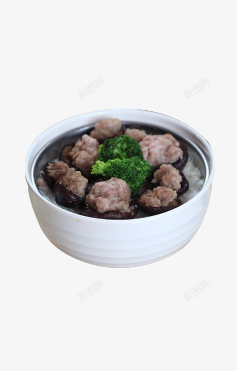 冬菇肉饼蒸饭png免抠素材_新图网 https://ixintu.com 产品实物 冬菇 美味 肉饼 菜肴 蒸饭 蔬菜