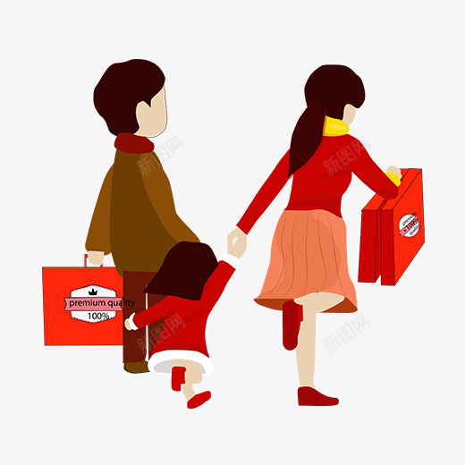 彩色扁平化回家过年psd免抠素材_新图网 https://ixintu.com 回家 头发 彩色 扁平化 春节 礼盒 过年 黑色