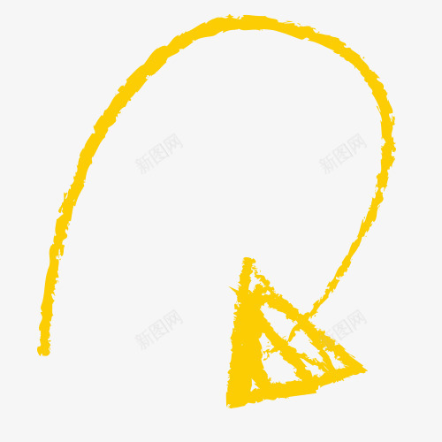 漂浮不规则箭头铅笔画png免抠素材_新图网 https://ixintu.com 不规则 几何 卡通 可爱元素 漂浮素材 箭头 铅笔画