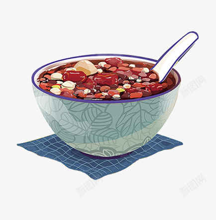 卡通手绘腊八粥腊八节png免抠素材_新图网 https://ixintu.com 创意 勺子 卡通手绘 腊八粥 腊八节 艺术 节日