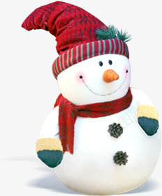 白色可爱雪人装饰png免抠素材_新图网 https://ixintu.com 可爱 白色 装饰 雪人
