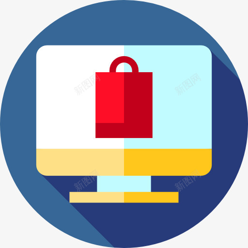 网上商店图标png_新图网 https://ixintu.com 业务 商务和购物 在线购物 多媒体 屏幕 技术 监控 网上商店 网站 网页 购物车