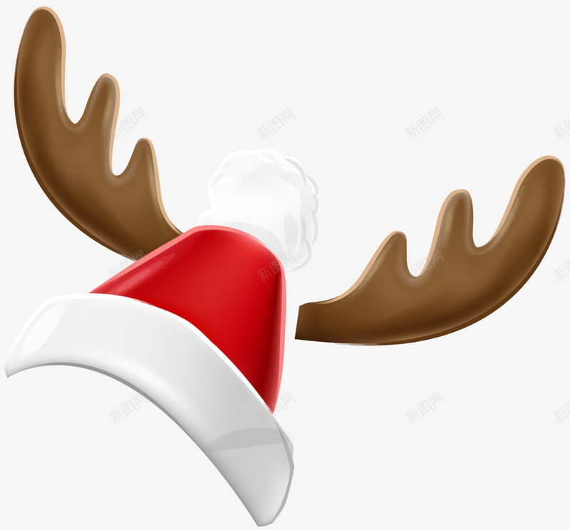 冬日卡通麋鹿圣诞帽png免抠素材_新图网 https://ixintu.com Christmas Merry 冬日麋鹿 圣诞帽 圣诞快乐 圣诞节 装饰图案