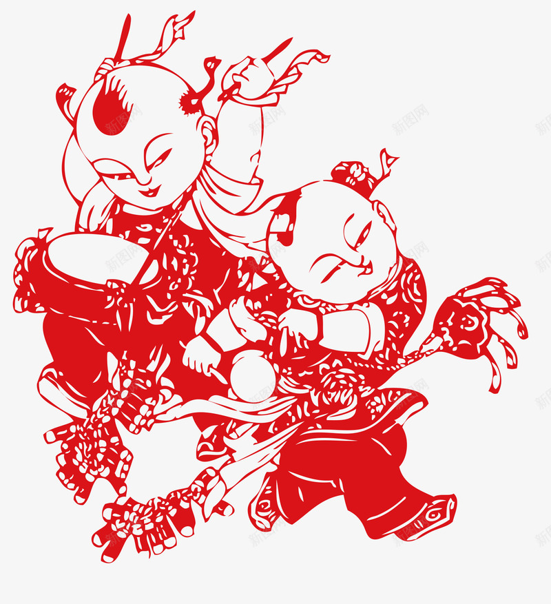 恭贺新春胖娃娃新年贴纸png免抠素材_新图网 https://ixintu.com 2018 中国风 传统 古典福娃 恭贺新春 新年 春节 狗 狗年 福娃 胖娃娃 节日 送财童子