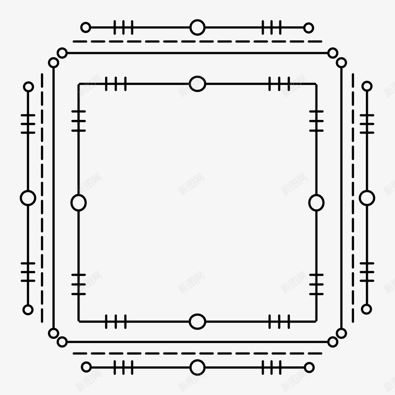 黑色线条边框png免抠素材_新图网 https://ixintu.com 底纹边框 现代边框 相框 精美边框 纹理 线条 花纹 花纹边框 花边 角边 设计 黑色 黑色边框