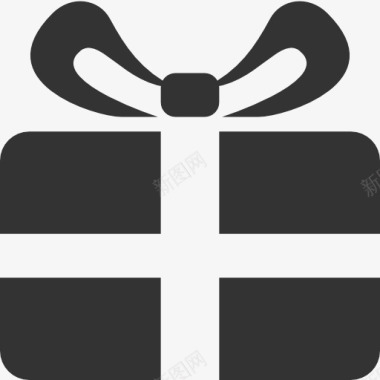 圣诞节礼物盒图标图标