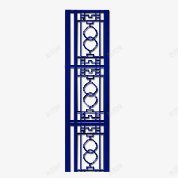 古风格栅窗png免抠素材_新图网 https://ixintu.com 中国风 古窗 木质 简约 蓝色